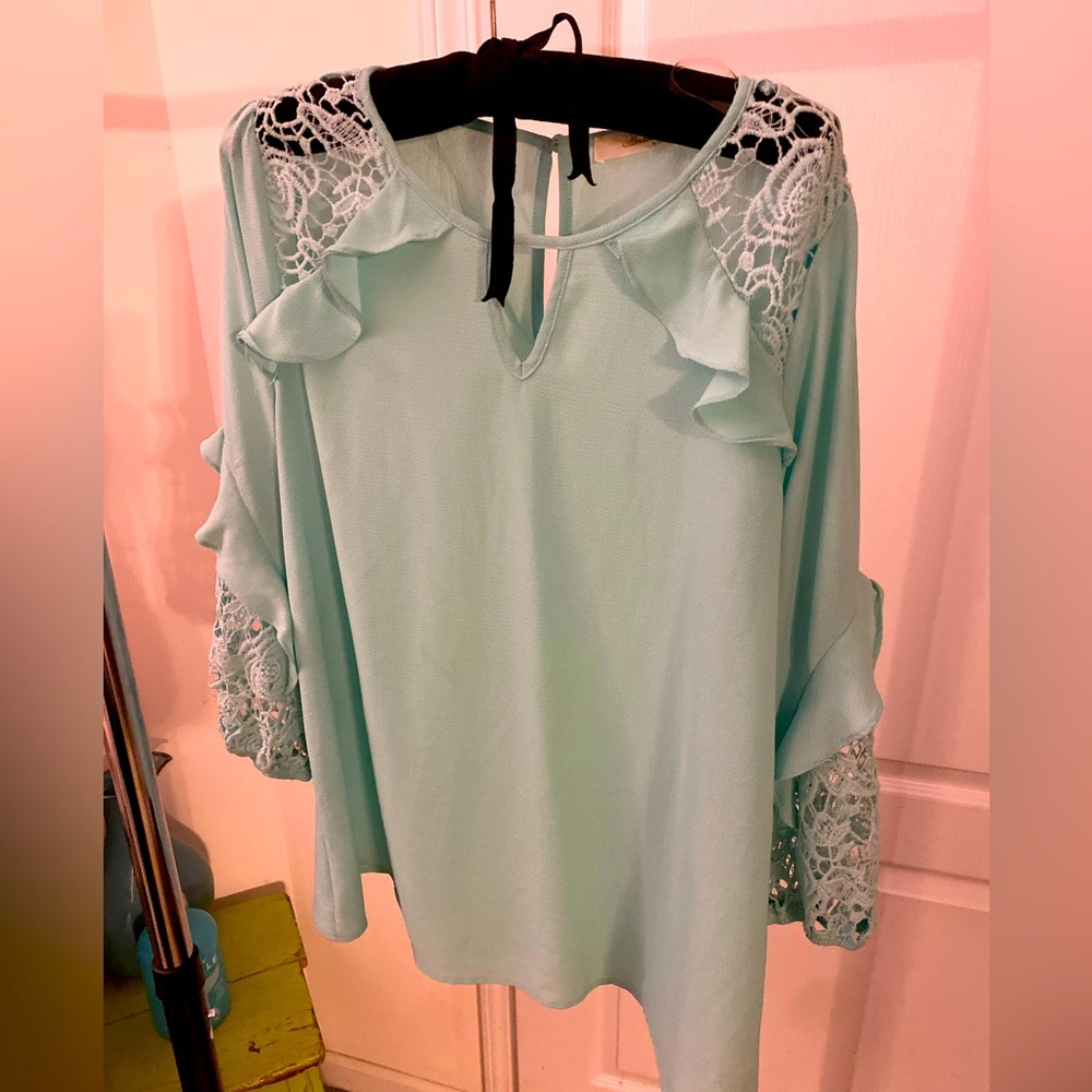 Light teal dress shirt, Andree by Unit